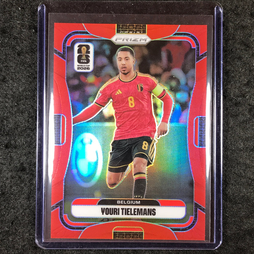 2026 Prizm FIFA World Cup YOURI TIELEMANS Red 29/50 #162