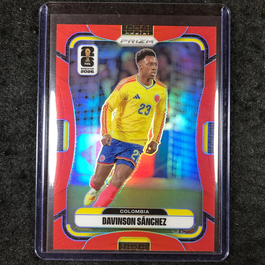 2026 Prizm FIFA World Cup DAVINSON SANCHEZ Red 48/50 #187