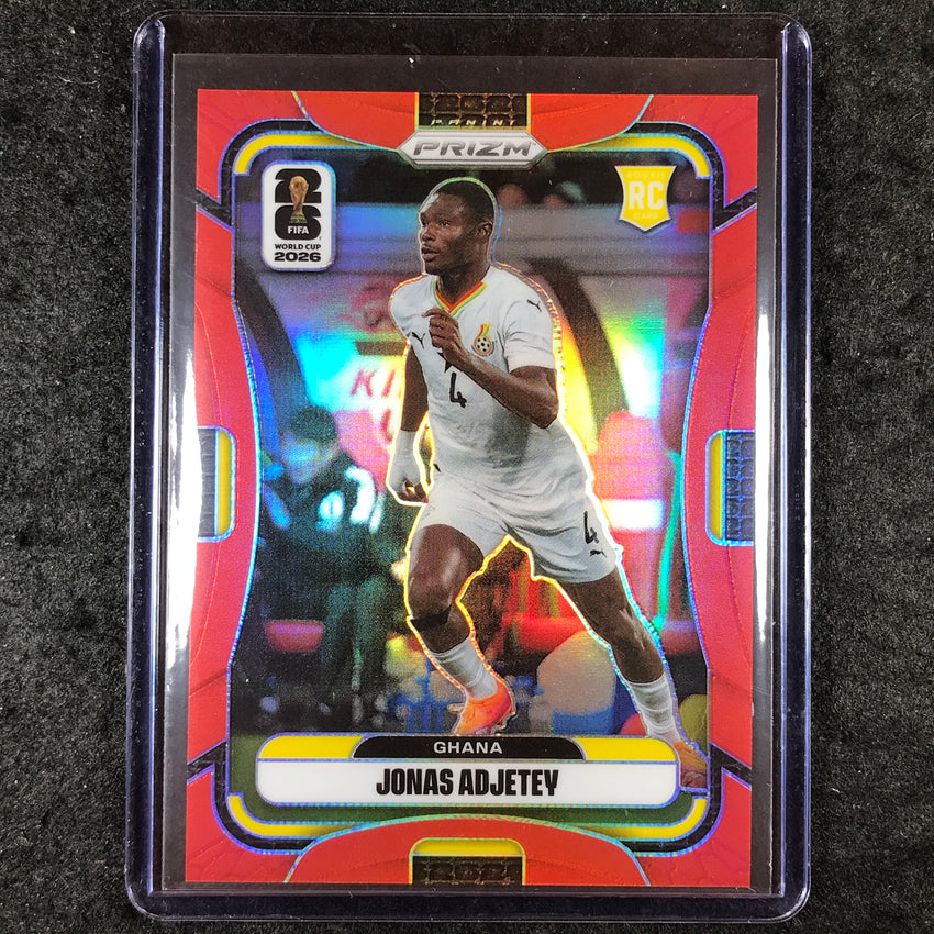 2026 Prizm FIFA World Cup JONAS ADJETEY Rookie Red 44/50 #233