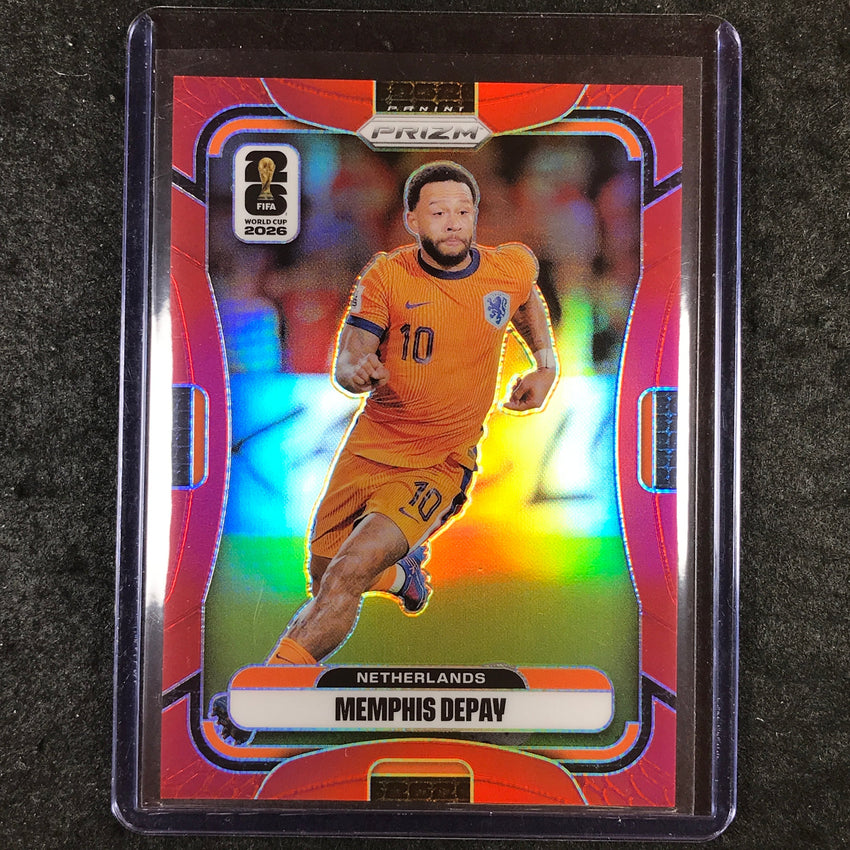 2026 Prizm FIFA World Cup MEMPHIS DEPAY Red 48/50 #307