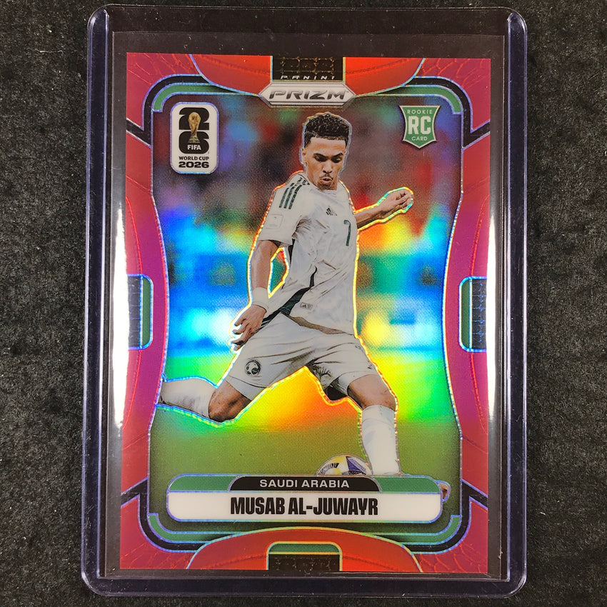 2026 Prizm FIFA World Cup MUSAB AL-JUWAYR Rookie Red 12/50 #388