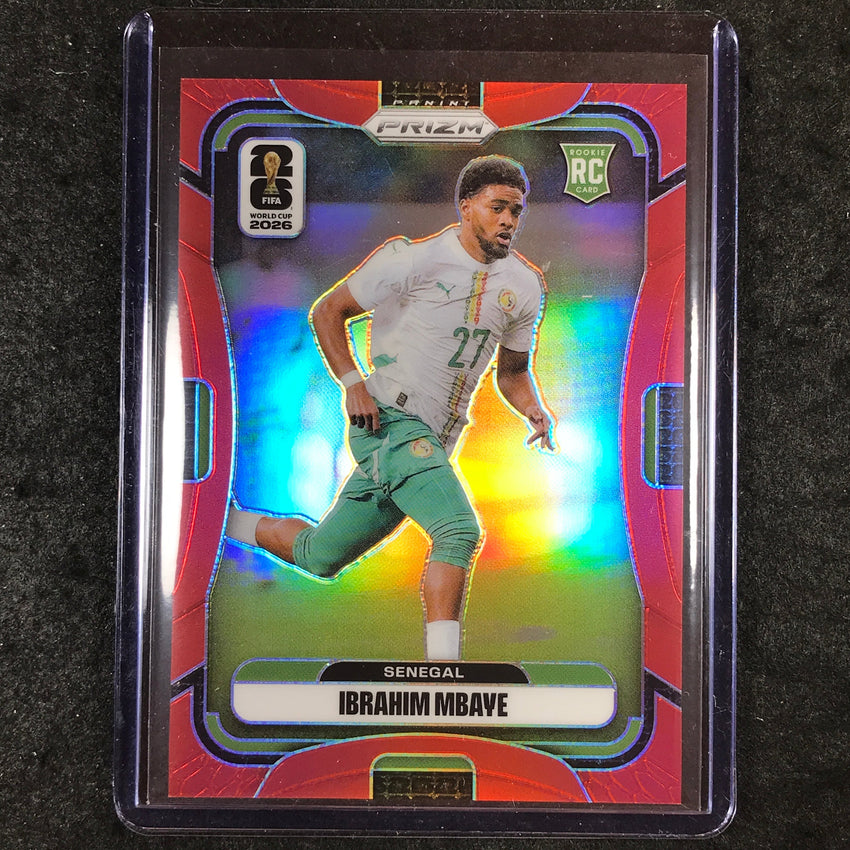 2026 Prizm FIFA World Cup IBRAHIM MBAYE Rookie Red 30/50 #405