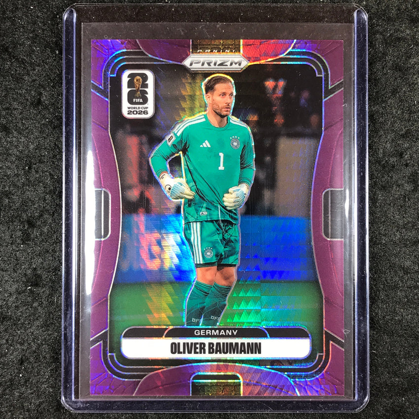 2026 Prizm FIFA World Cup OLIVER BAUMANN Purple Hyper /299 #54