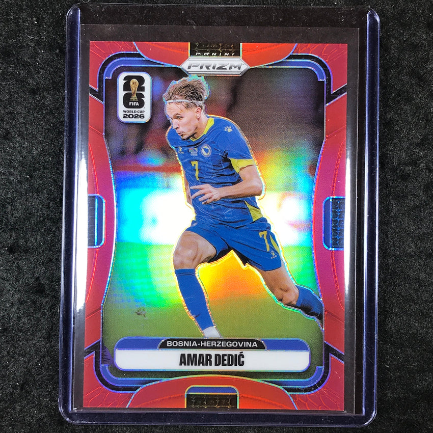 2026 Prizm FIFA World Cup AMAR DEDIC Red 25/50 #471