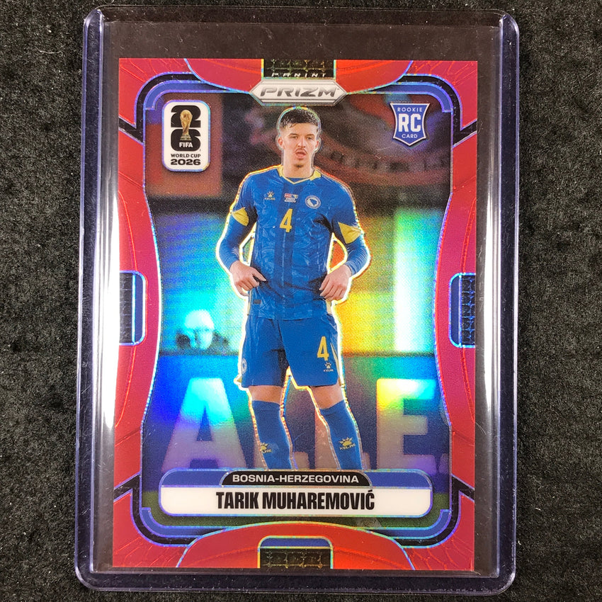 2026 Prizm FIFA World Cup TARIK MUHAREMOVIC Rookie Red 12/50 #474