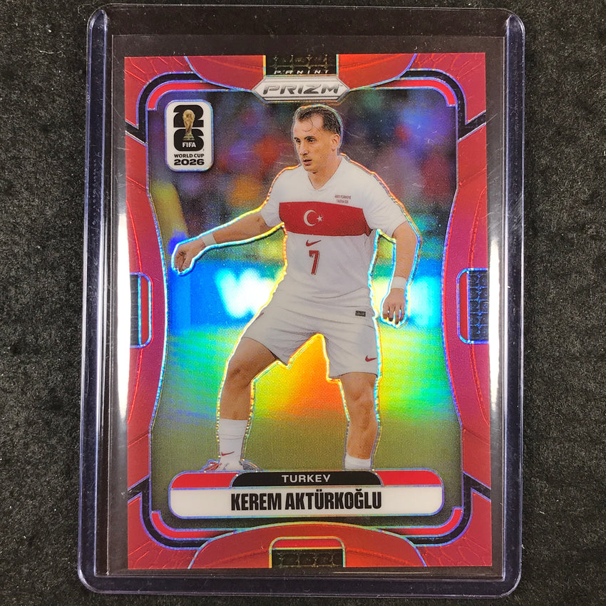 2026 Prizm FIFA World Cup KEREM AKTURKOGLU Red 20/50 #488