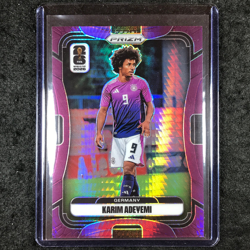 2026 Prizm FIFA World Cup KARIM ADEYEMI Purple Hyper /299 #55