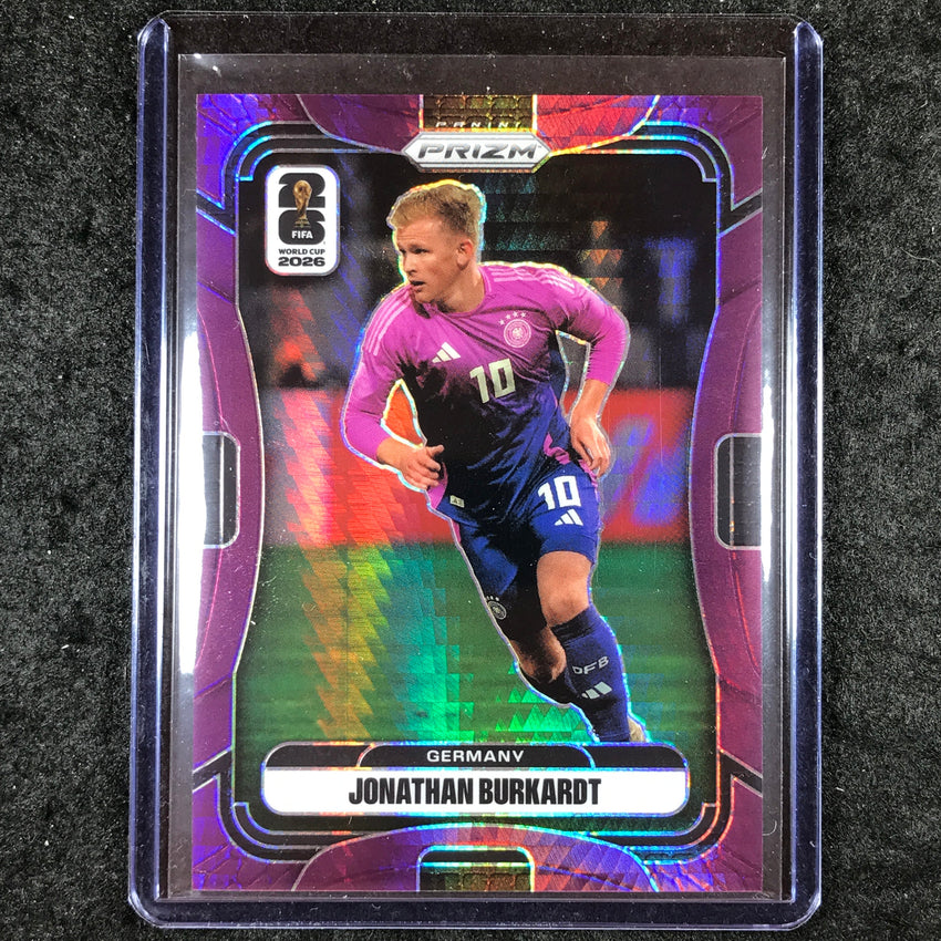 2026 Prizm FIFA World Cup JONATHAN BURKARDT Purple Hyper /299 #62