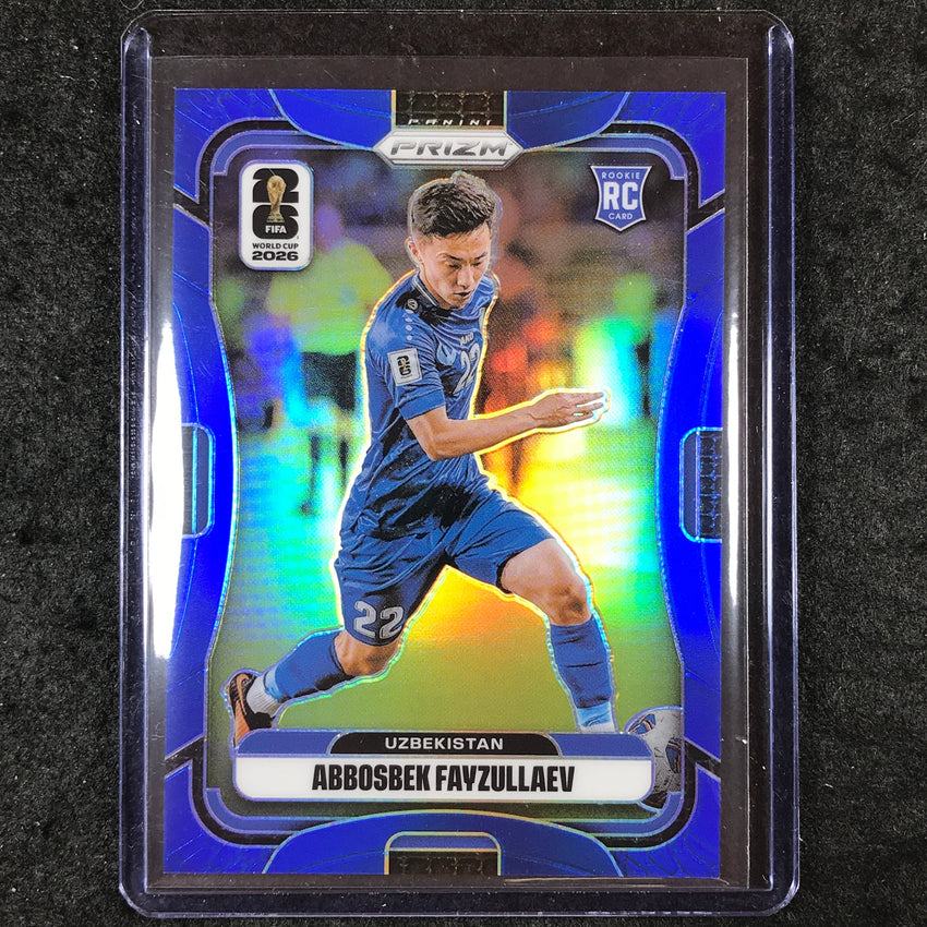 2026 Prizm FIFA World Cup ABBOSBEK FAYZULLAEV Rookie Blue 39/40 #448