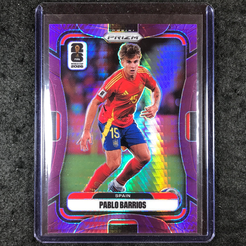 2026 Prizm FIFA World Cup PABLO BARRIOS Purple Hyper /299 #67