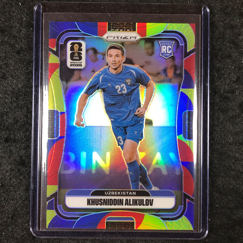 2026 Prizm FIFA World Cup KHUSNIDDIN ALIKULOV Rookie Multicolor 21/26 #452