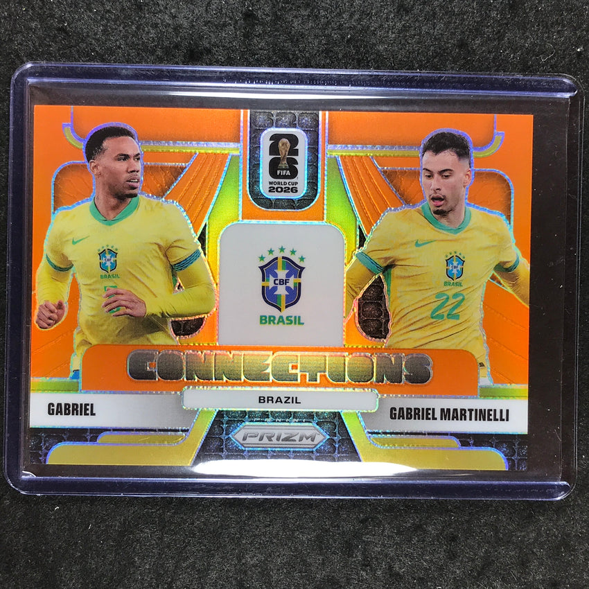 2026 Prizm FIFA World Cup GABRIEL MARTINELLI Connections Orange 17/25 #3