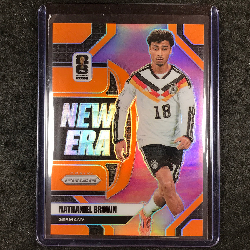 2026 Prizm FIFA World Cup NATHANIEL BROWN New Era Orange 13/25 #22