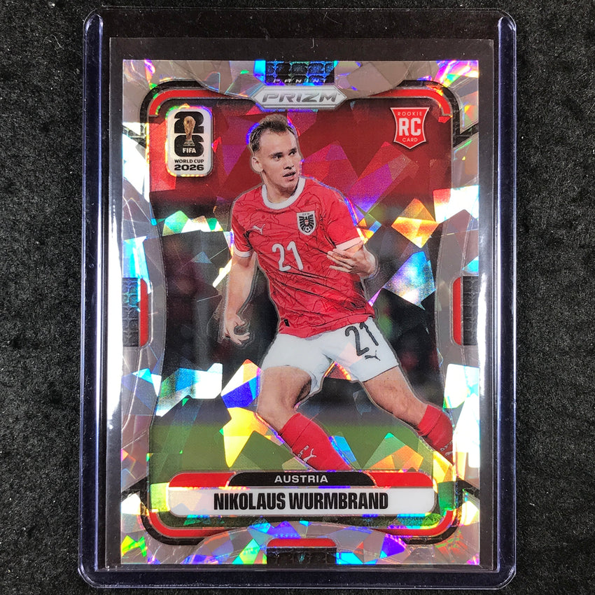 2026 Prizm FIFA World Cup NIKOLAUS WURMBRAND Rookie Cracked Ice 13/23 #150