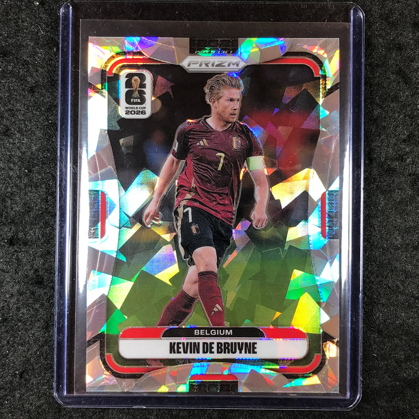2026 Prizm FIFA World Cup KEVIN DE BRUYNE Cracked Ice 4/23 #157