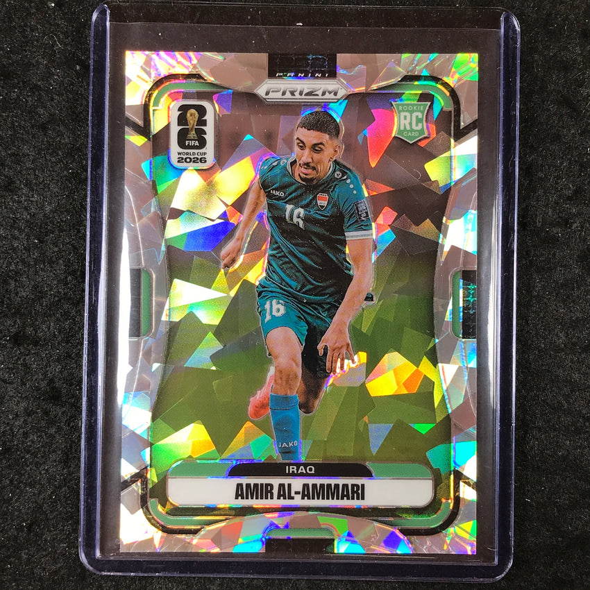 2026 Prizm FIFA World Cup AMIR AL-AMMARI Rookie Cracked Ice 14/23 #454