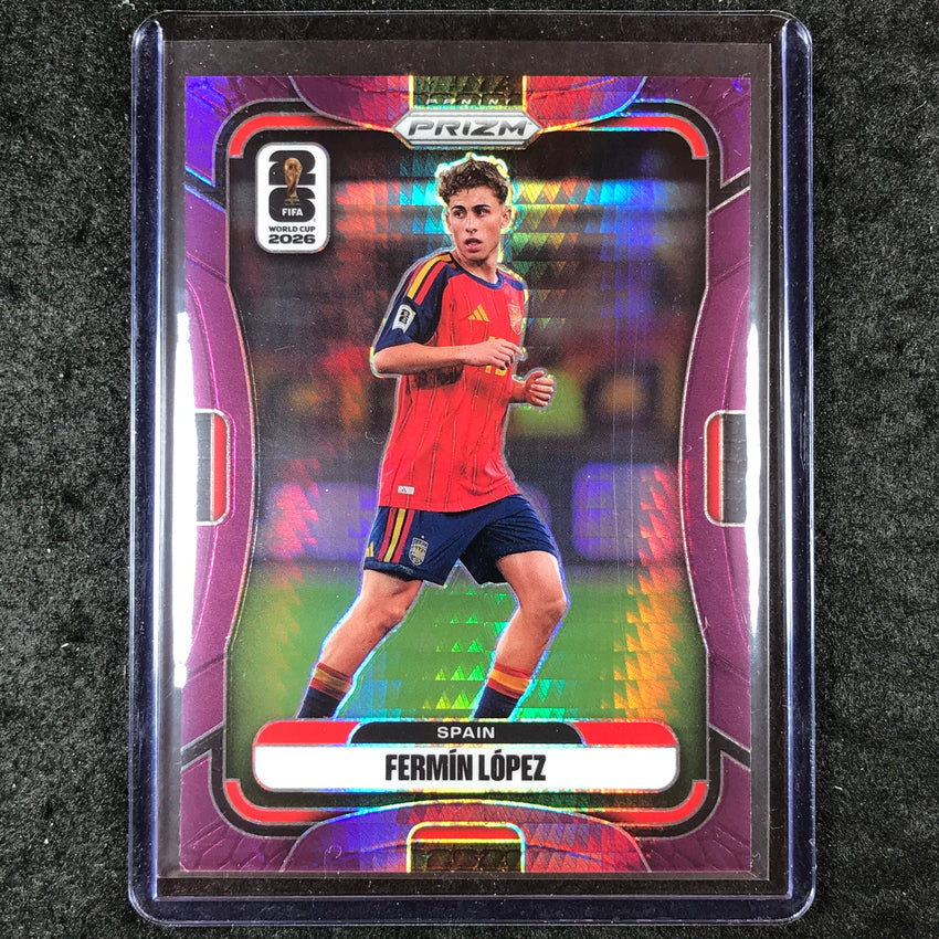 2026 Prizm FIFA World Cup FERMIN LOPEZ Purple Hyper /299 #76