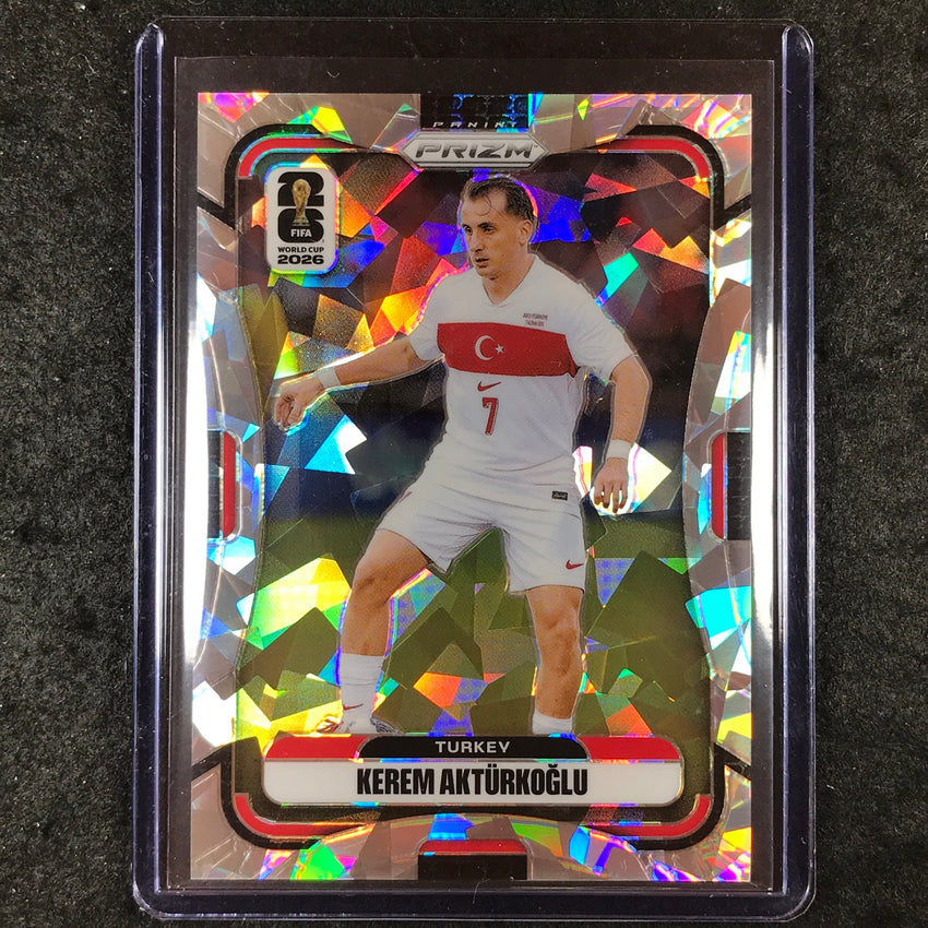 2026 Prizm FIFA World Cup KEREM AKTURKOGLU Cracked Ice 6/23 #488