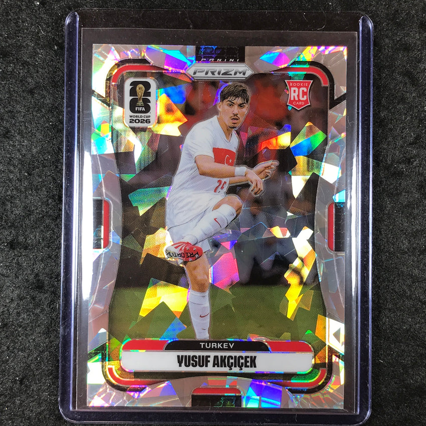 2026 Prizm FIFA World Cup YUSUF AKCICEK Cracked Ice 16/23 #491