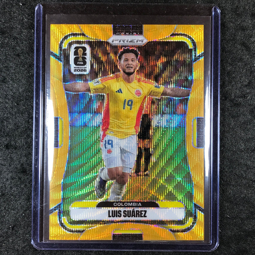 2026 Prizm FIFA World Cup LUIS SUAREZ Gold Wave 5/10 #186