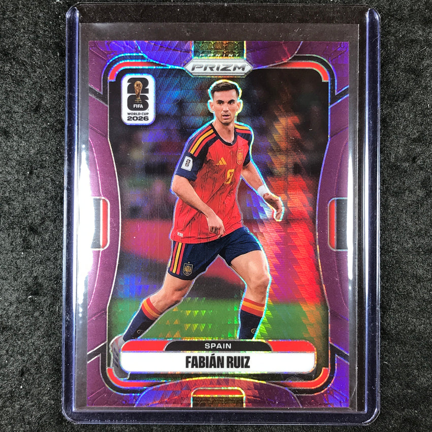2026 Prizm FIFA World Cup FABIAN RUIZ Purple Hyper /299 #77