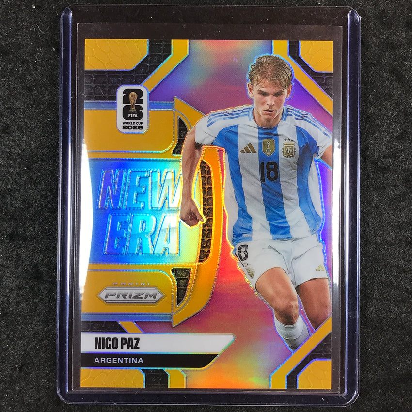 2026 Prizm FIFA World Cup NICO PAZ New Era Gold 4/10 #7