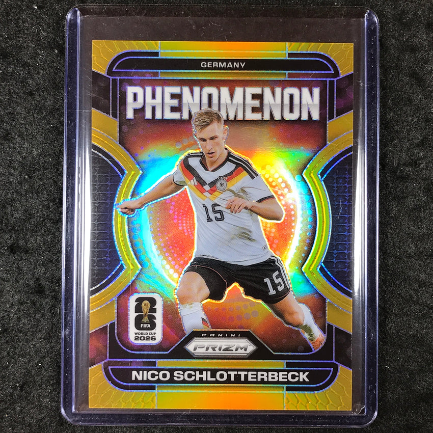 2026 Prizm FIFA World Cup NICO SCHLOTTERBECK Pheomenon Gold 2/10 #9