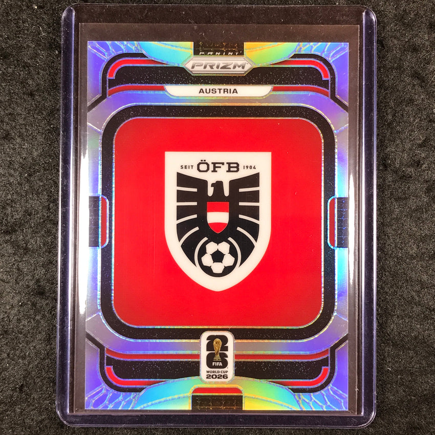 2026 Prizm FIFA World Cup AUSTRIA Team Badges Silver SP #12
