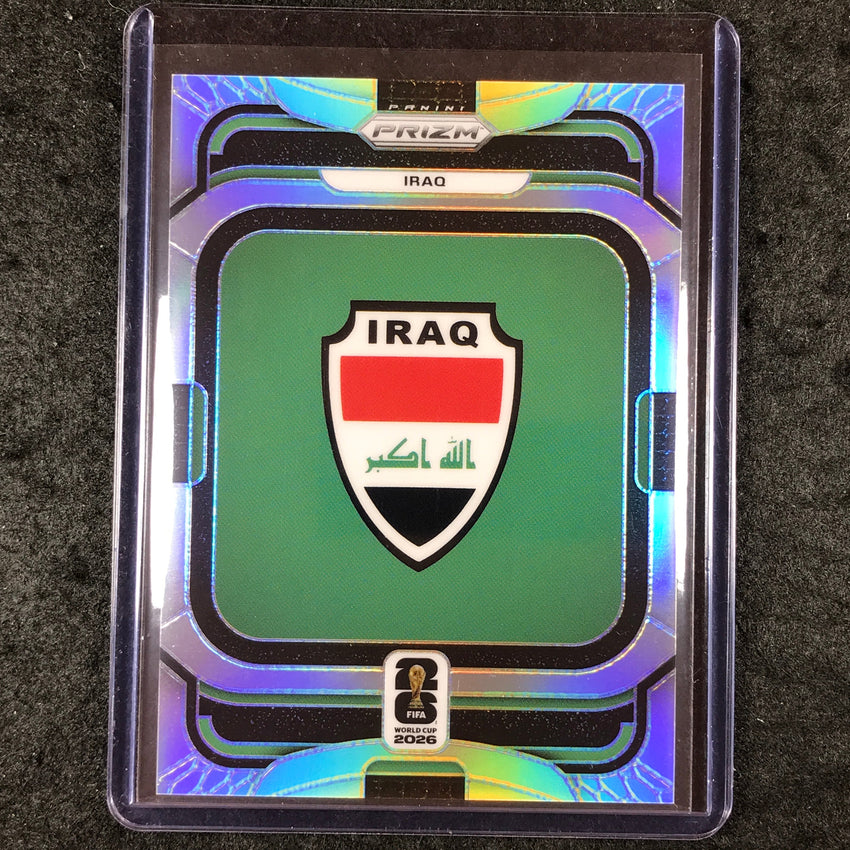 2026 Prizm FIFA World Cup IRAQ Team Badges Silver SP #45