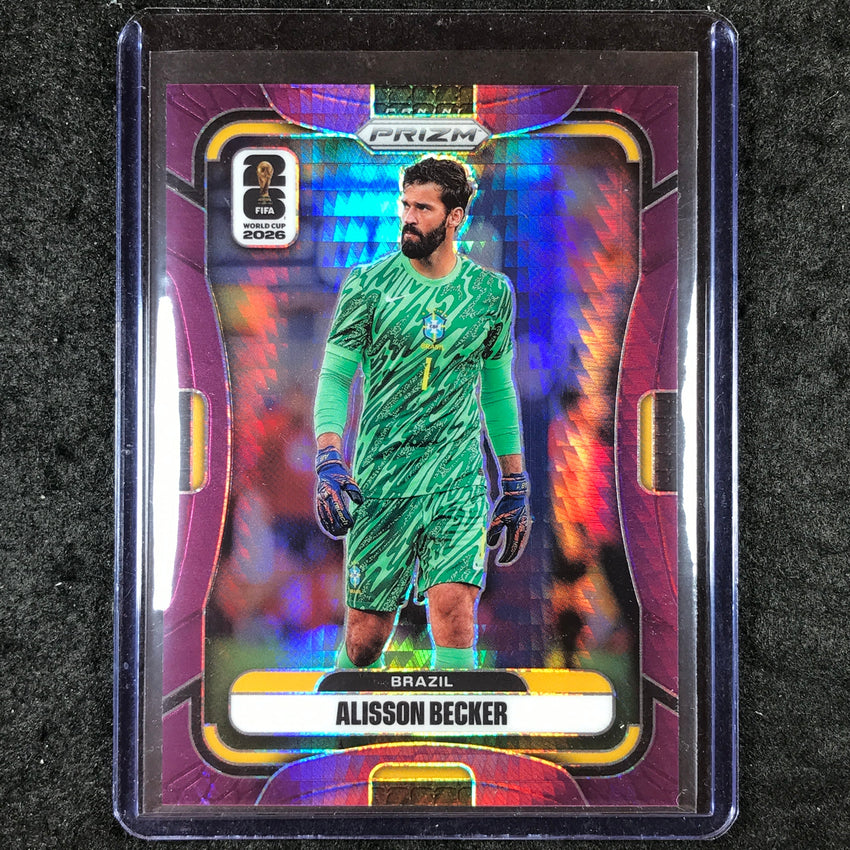 2026 Prizm FIFA World Cup ALISSON BECKER Purple Hyper /299 #89