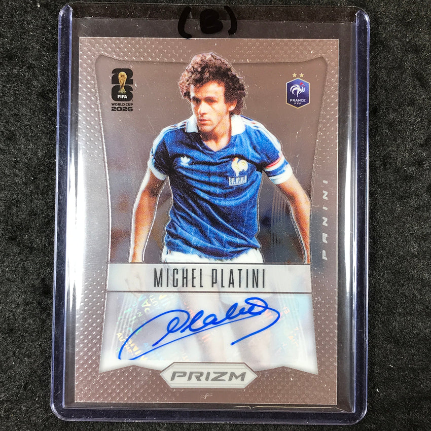 2026 Prizm FIFA World Cup MICHEL PLATINI 2012 Prizm Throwback Auto #12-MP (B)