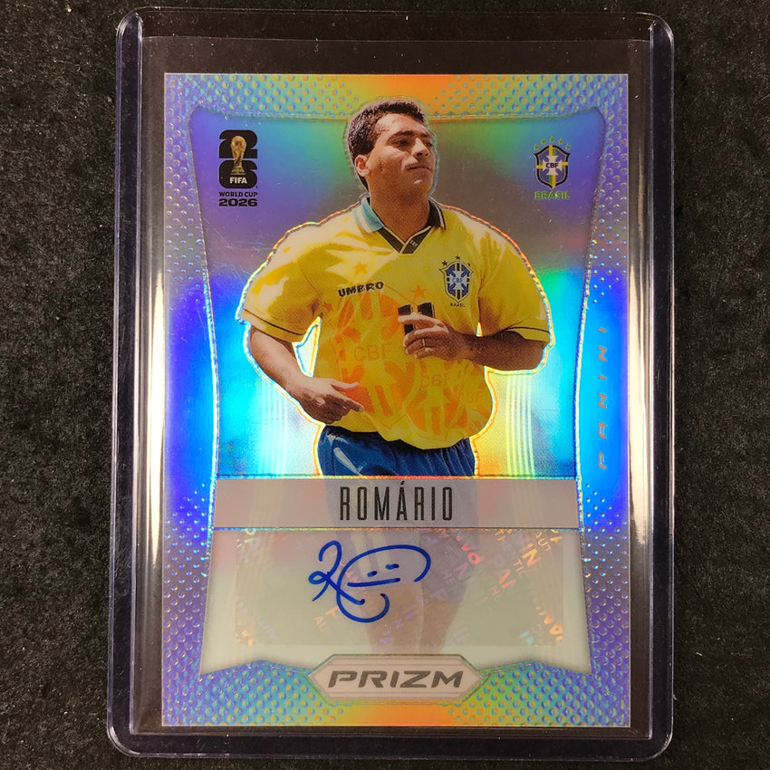 2026 Prizm FIFA World Cup ROMARIO 2012 Prizm Throwback Auto Silver 197/199