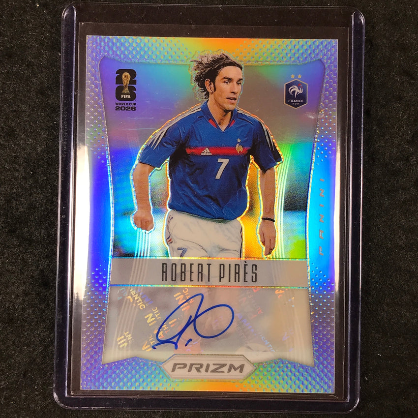 2026 Prizm FIFA World Cup ROBERT PIRES 2012 Prizm Throwback Auto Silver 51/75