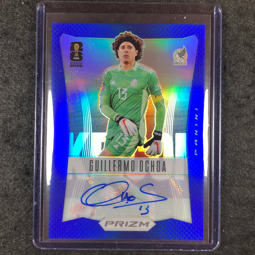 2026 Prizm FIFA World Cup GUILLERMO OCHOA 2012 Prizm Throwback Auto Blue 12/25