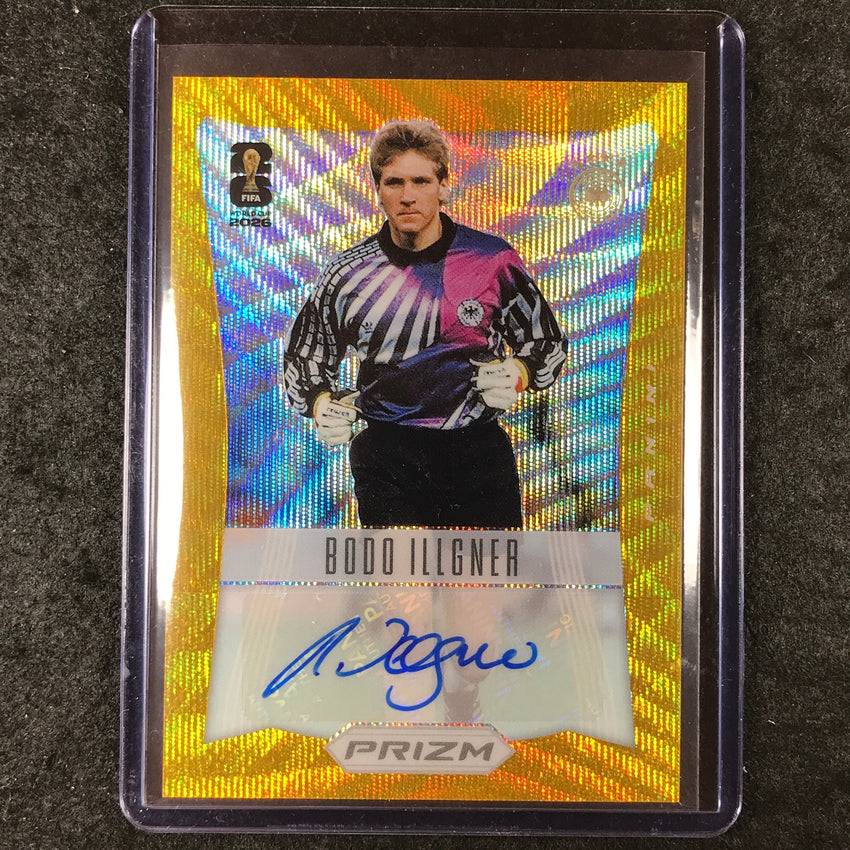 2026 Prizm FIFA World Cup BODO ILLGNER 2012 Prizm Throwback Auto Gold Wave 9/10