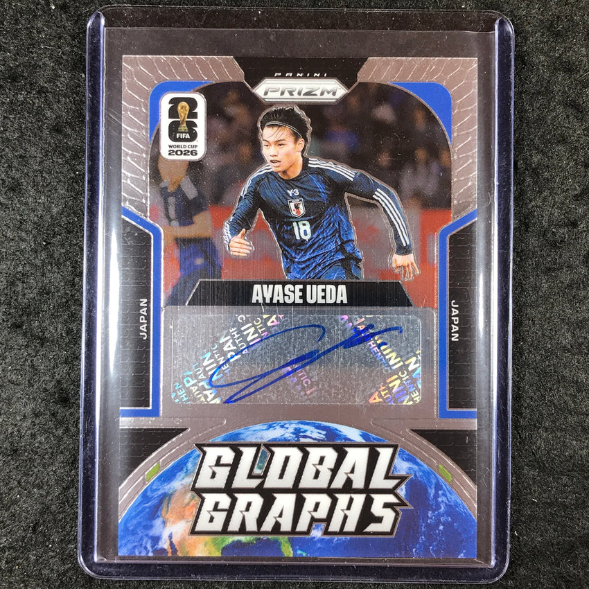 2026 Prizm FIFA World Cup AYASE UEDA Global Graphs Auto Base #GG-AU