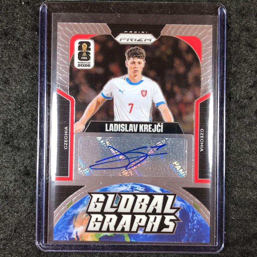 2026 Prizm FIFA World Cup LADISLAV KREJCI Global Graphs Auto Base #GG-LK