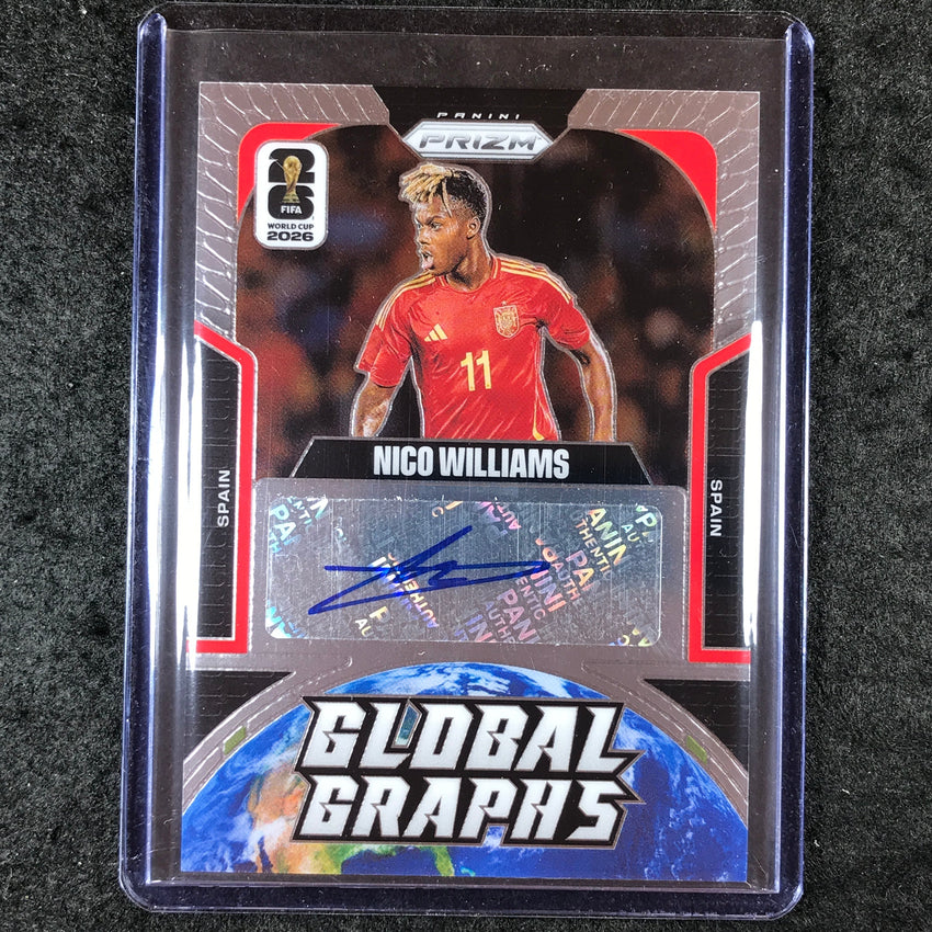 2026 Prizm FIFA World Cup NICO WILLIAMS Global Graphs Auto Base #GG-NW