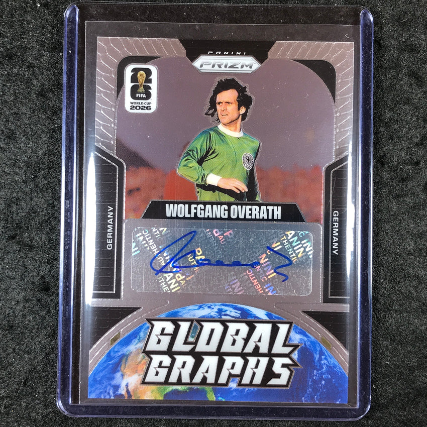 2026 Prizm FIFA World Cup WOLFGANG OVERATH Global Graphs Auto Base #GG-WO
