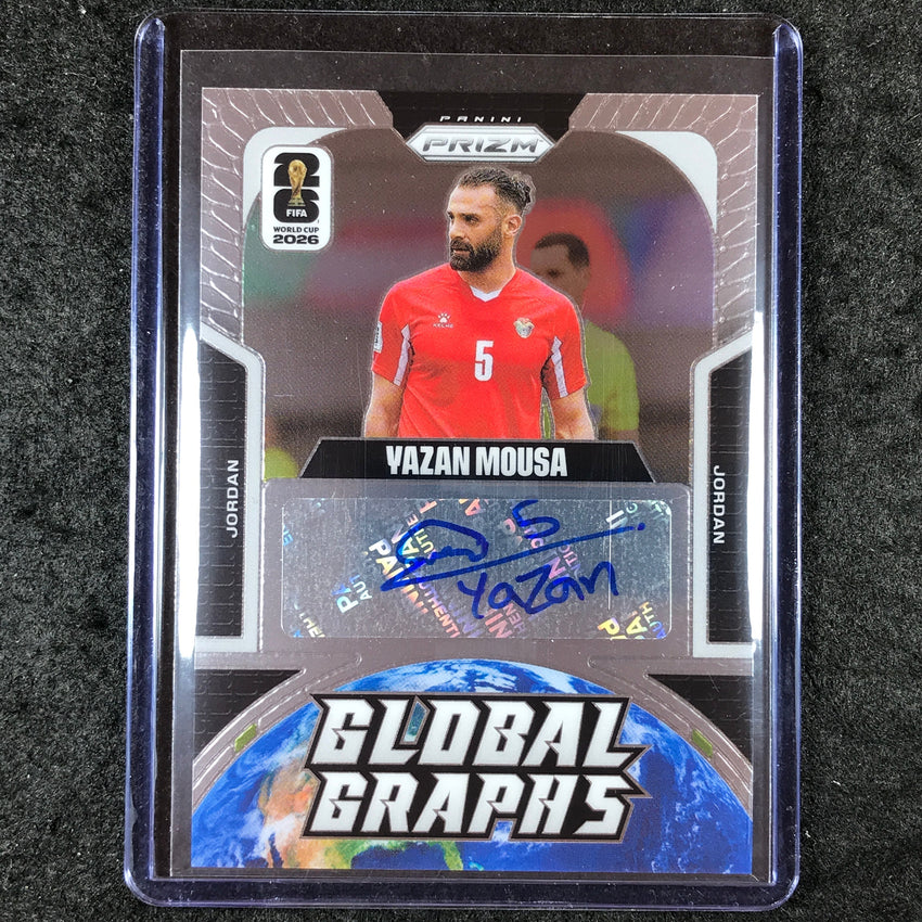 2026 Prizm FIFA World Cup YAZAN MOUSA Global Graphs Auto Base #GG-YM