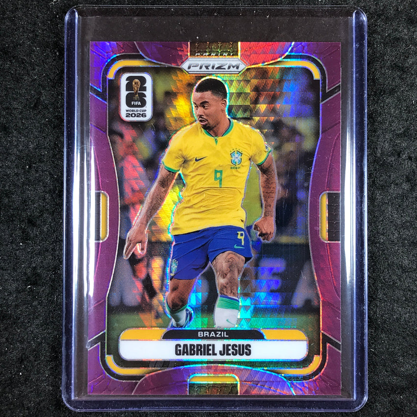 2026 Prizm FIFA World Cup GABRIEL JESUS Purple Hyper /299 #95