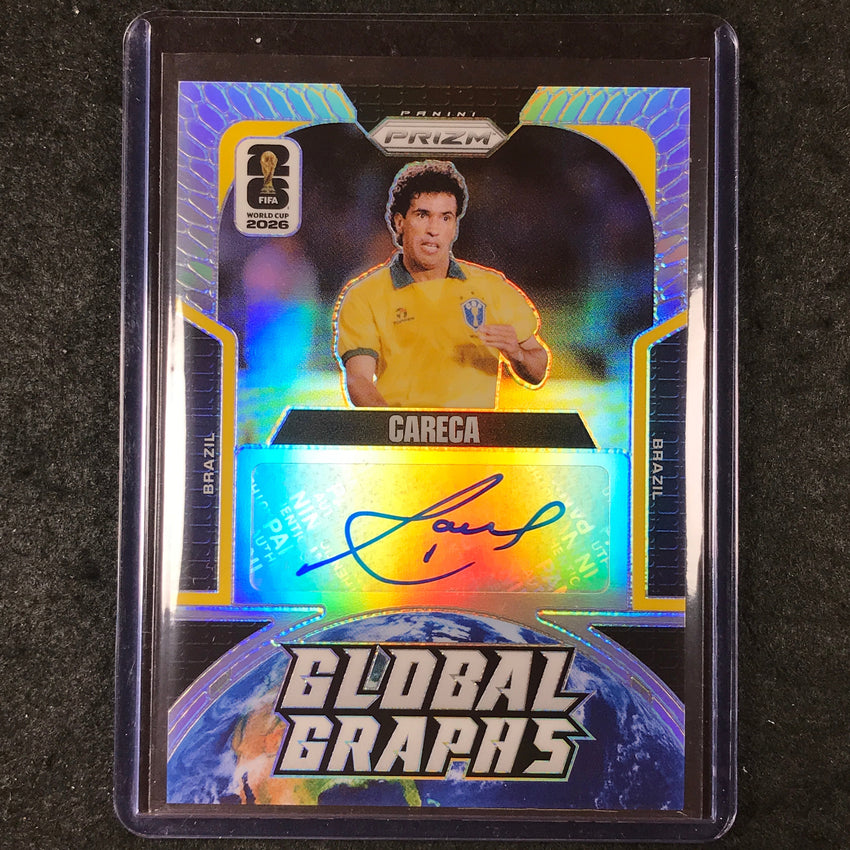 2026 Prizm FIFA World Cup CARECA Global Graphs Auto Silver 64/75