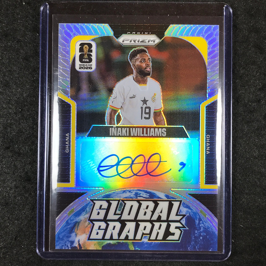 2026 Prizm FIFA World Cup INAKI WILLIAMS Global Graphs Auto Silver 20/75