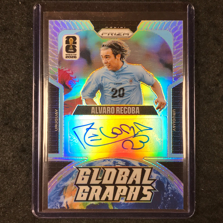 2026 Prizm FIFA World Cup ALVARO RECOBA Global Graphs Auto Silver 20/25