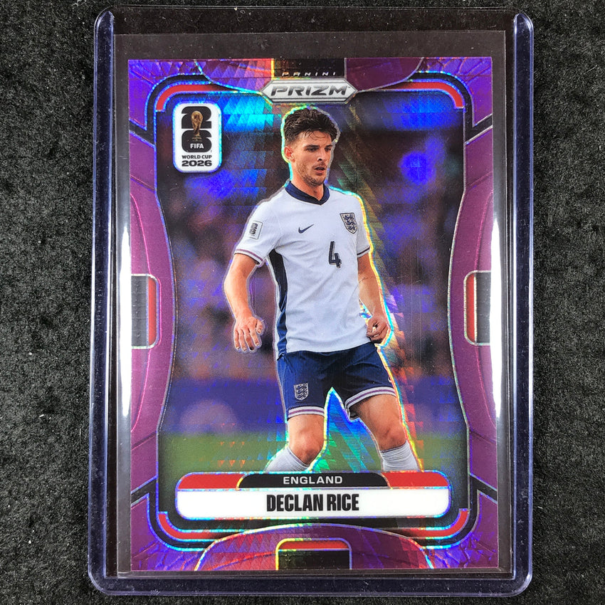 2026 Prizm FIFA World Cup DECLAN RICE Purple Hyper /299 #98