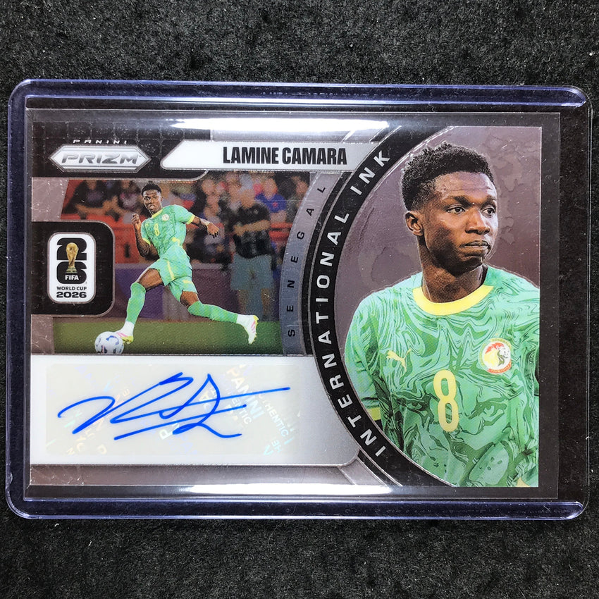 2026 Prizm FIFA World Cup LAMINE CAMARA International Ink Auto Base #II-LC