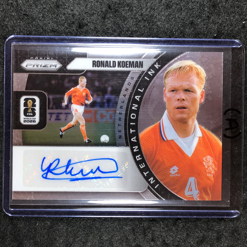 2026 Prizm FIFA World Cup RONALD KOEMAN International Ink Auto Base #II-RK (A)