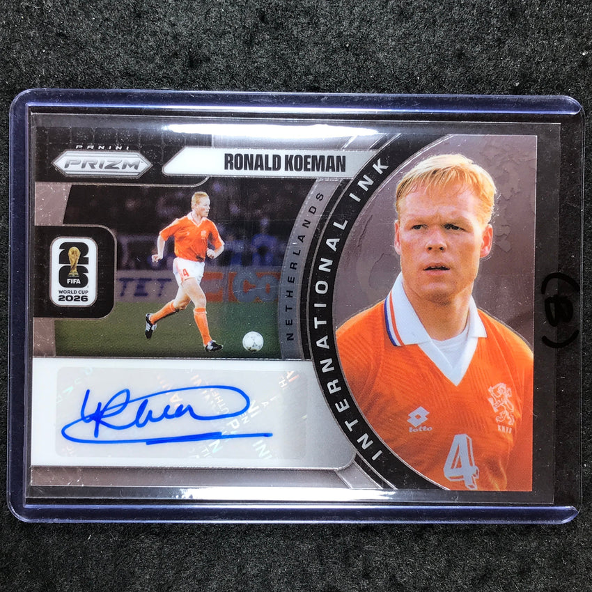 2026 Prizm FIFA World Cup RONALD KOEMAN International Ink Auto Base #II-RK (B)