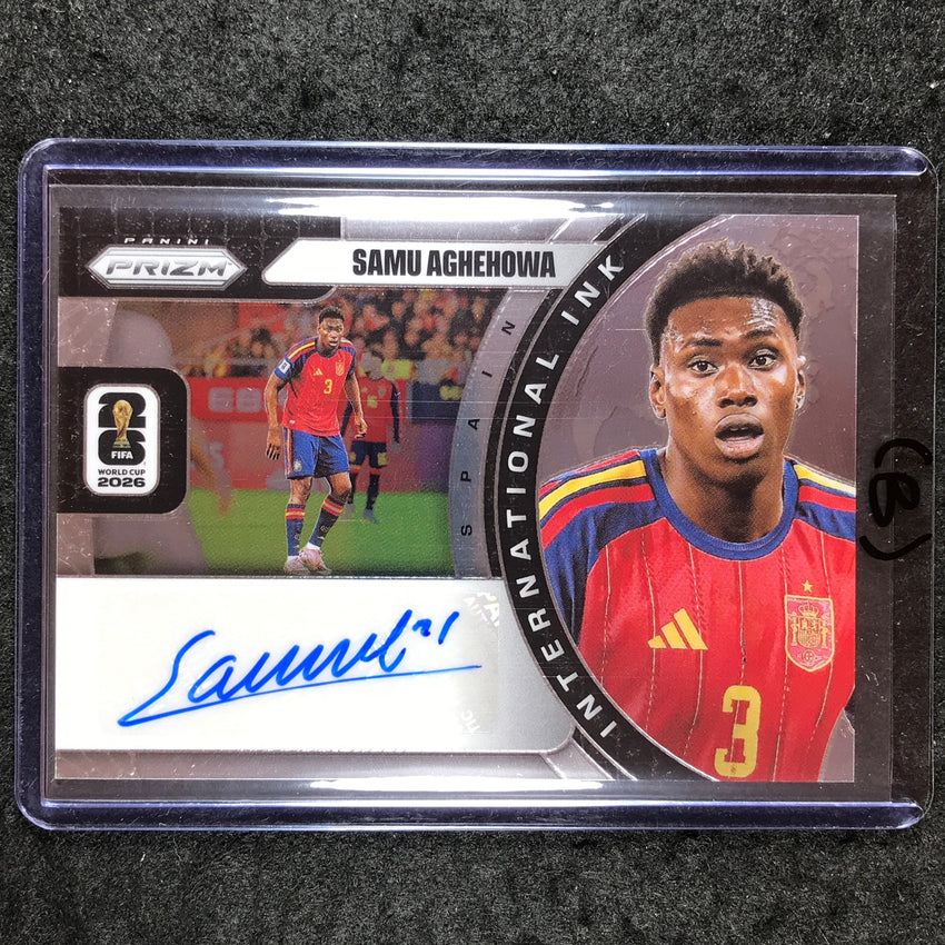 2026 Prizm FIFA World Cup SAMU AGHEHOWA International Ink Auto Base #II-SA (B)