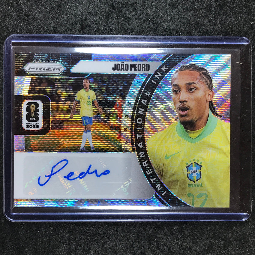 2026 Prizm FIFA World Cup JOAO PEDRO International Ink Auto Wave #II-JP